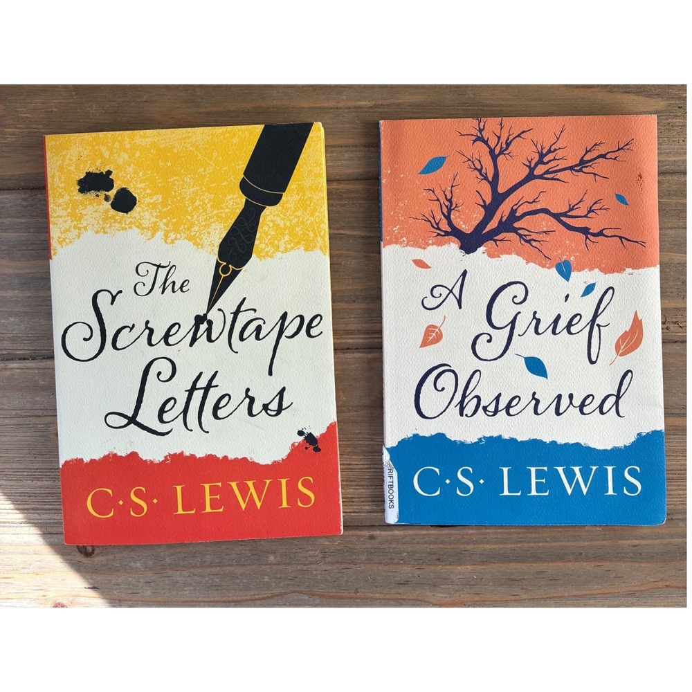 C.S. Lewis Book Set The Screwtape Letters & A Grief Observed Paperbacks